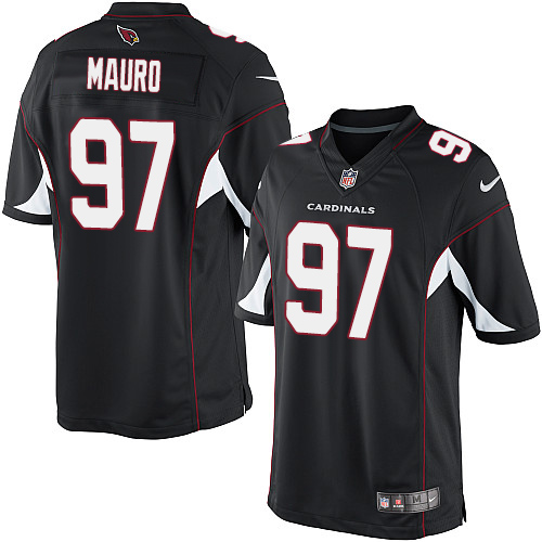 Men's Limited Josh Mauro Nike Jersey Black Alternate - #97 NFL Arizona Cardinals
